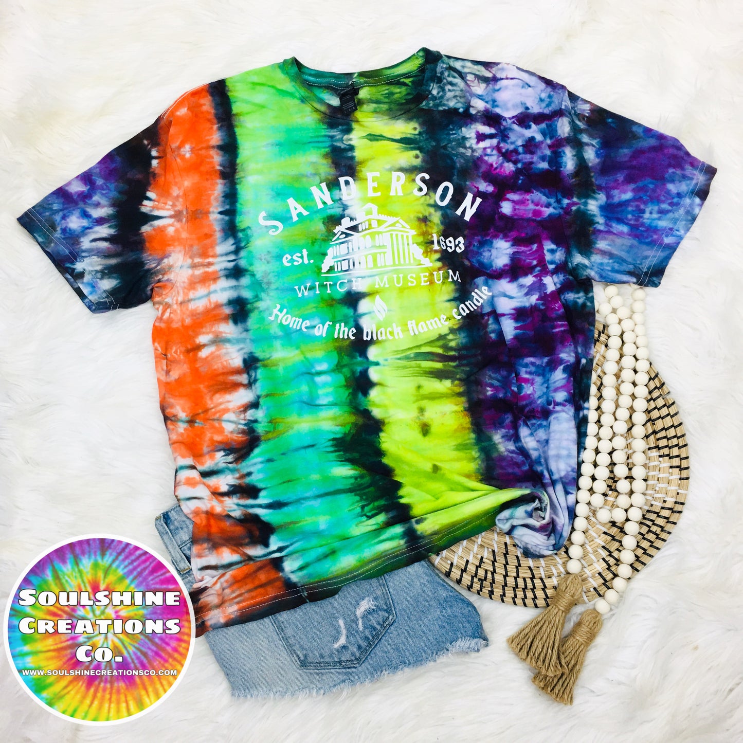 Sanderson Witch Museum Halloween Tie Dye Shirt