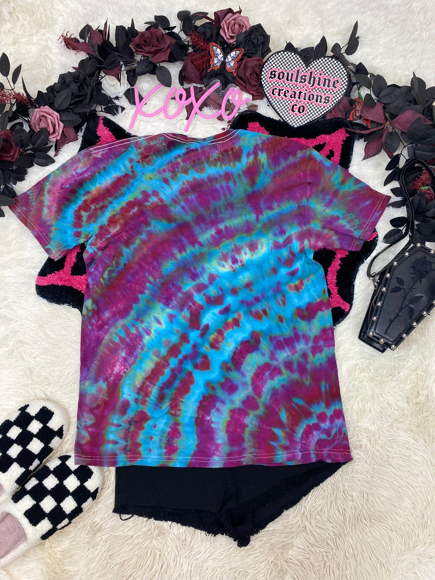 Aurora Geode Ripple Ice Tie Dye Shirt