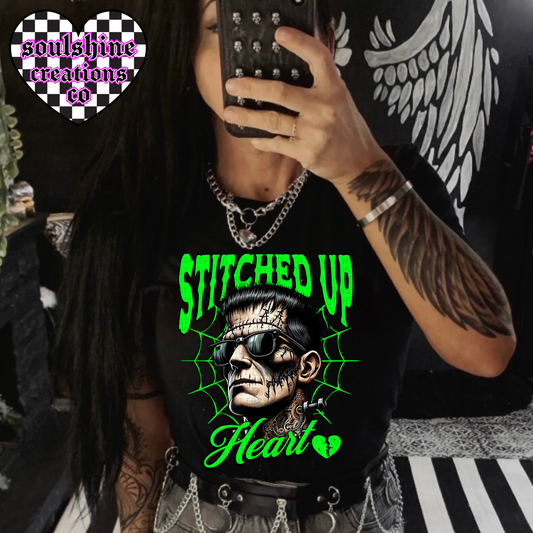 stitched up heart frankie tee or sweater