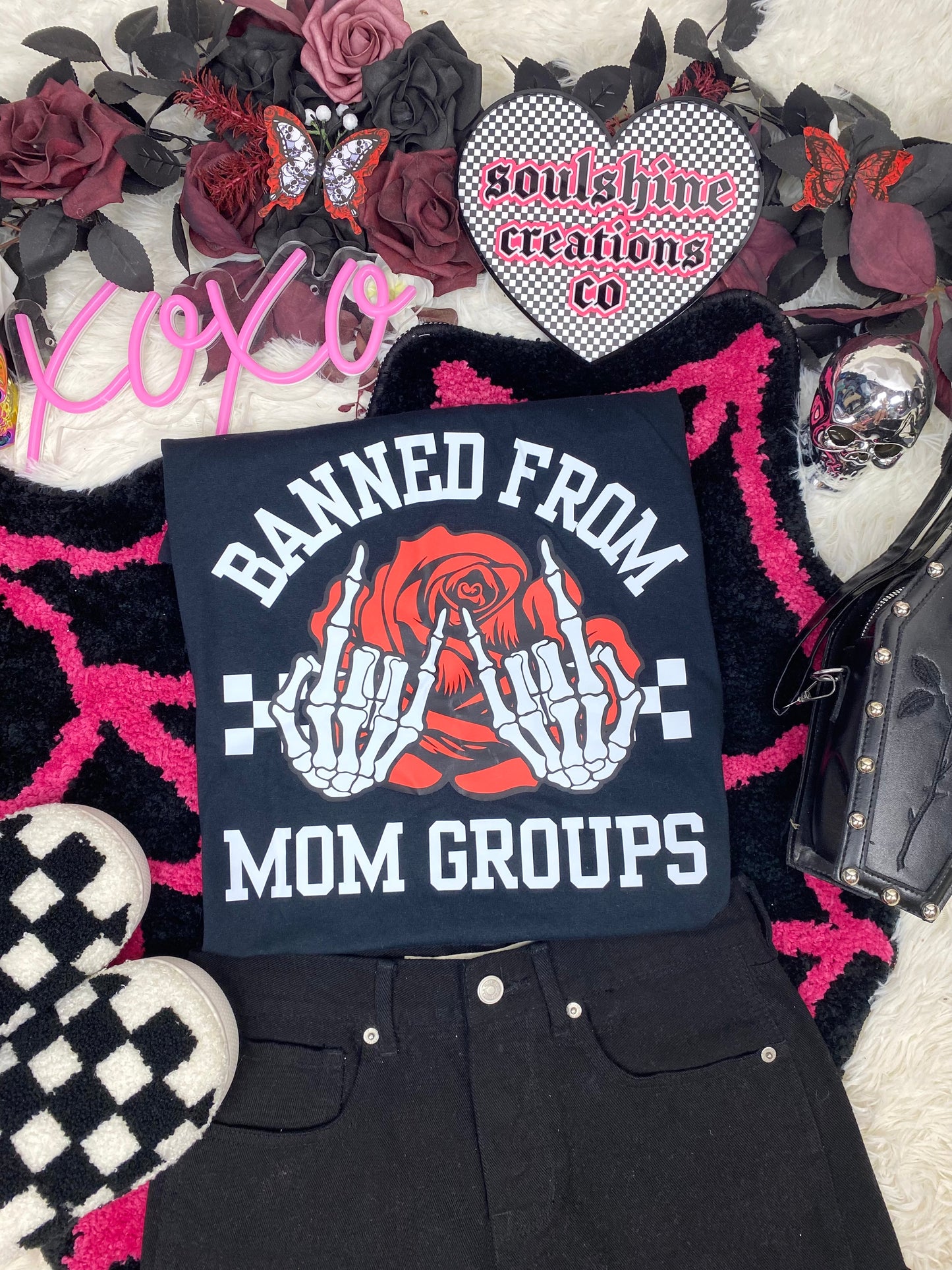 banned from mom groups tee or sweater