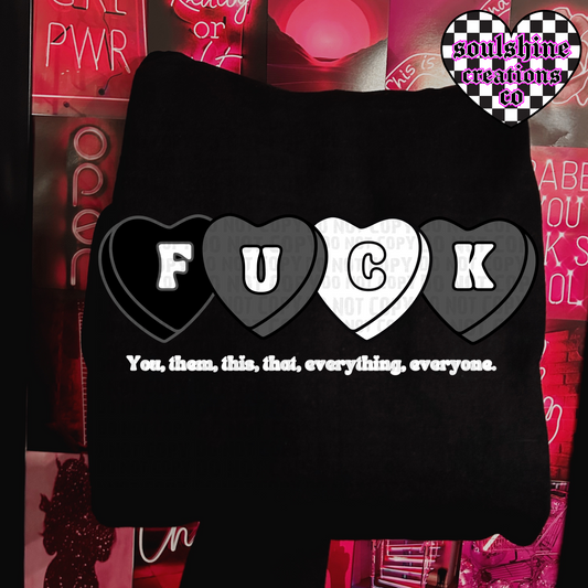 fuck you them this everything everyone anti valentines tee or sweater