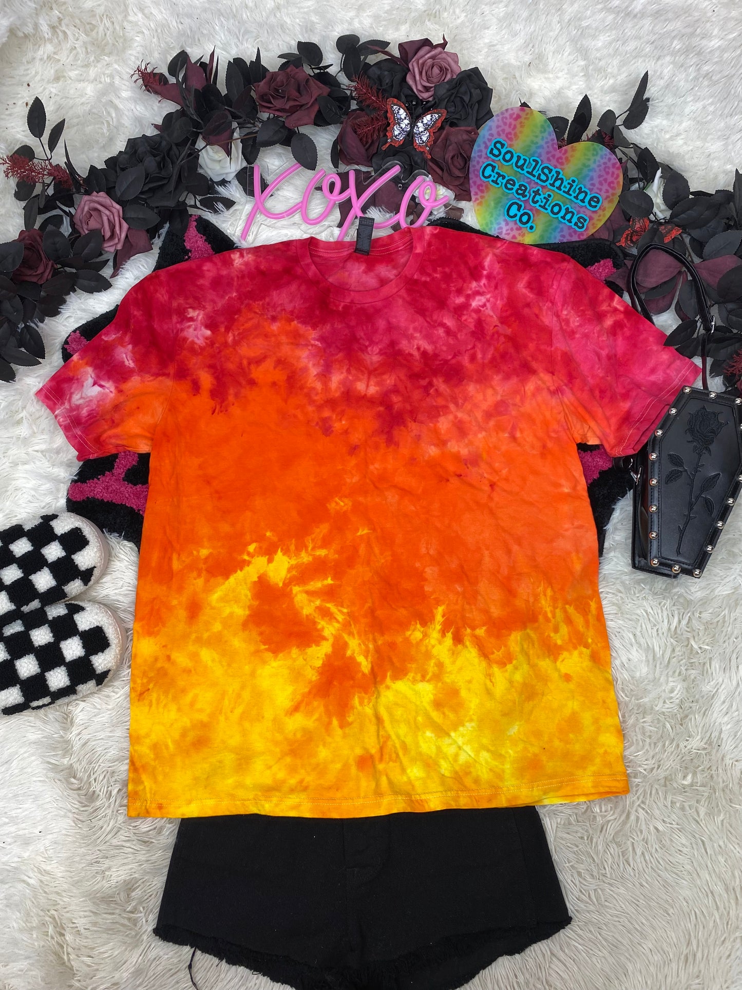 Sunset Ice Dyed Tie Dye Shirt