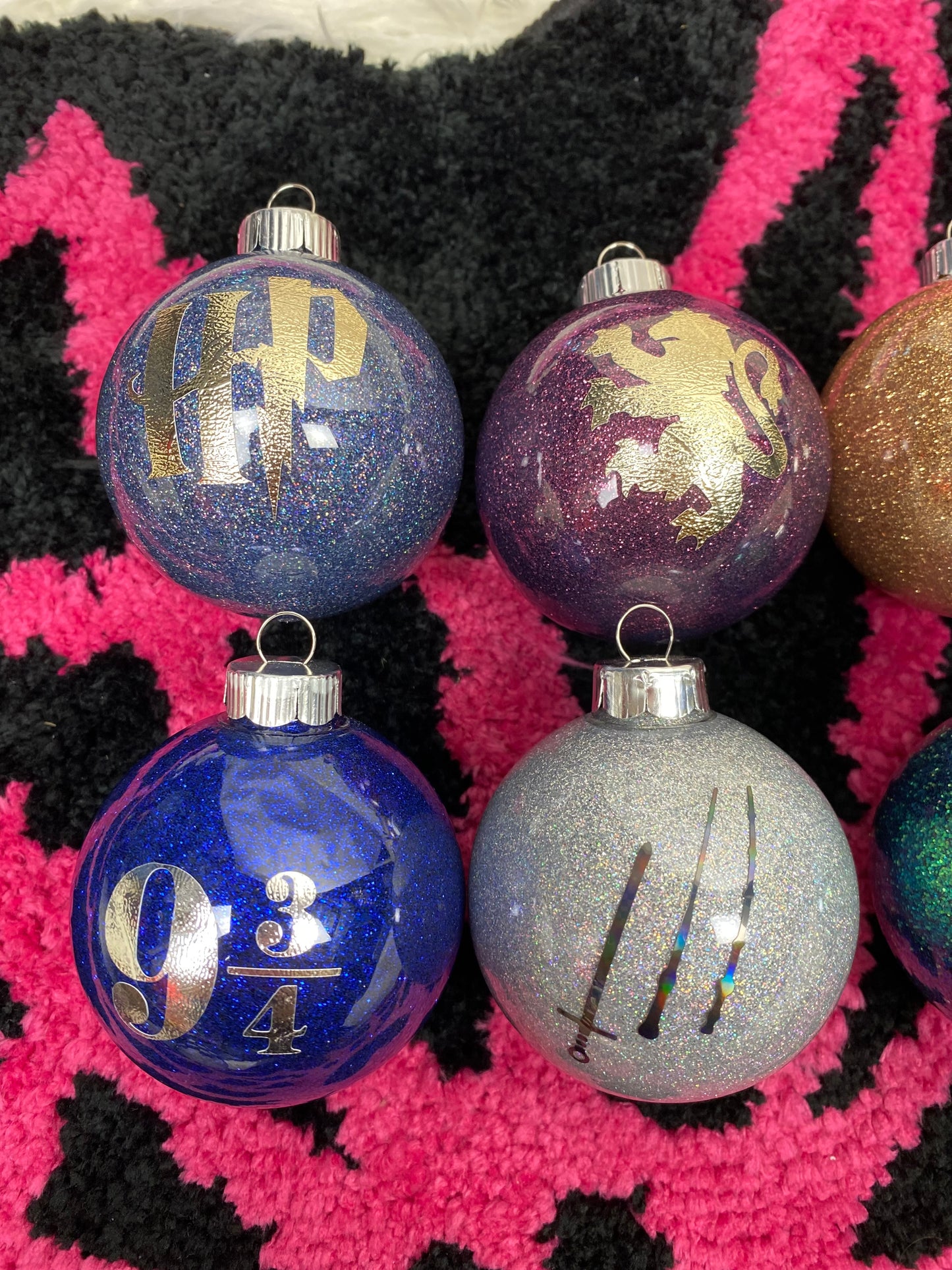 HP Glitter Handmade Christmas Ornament