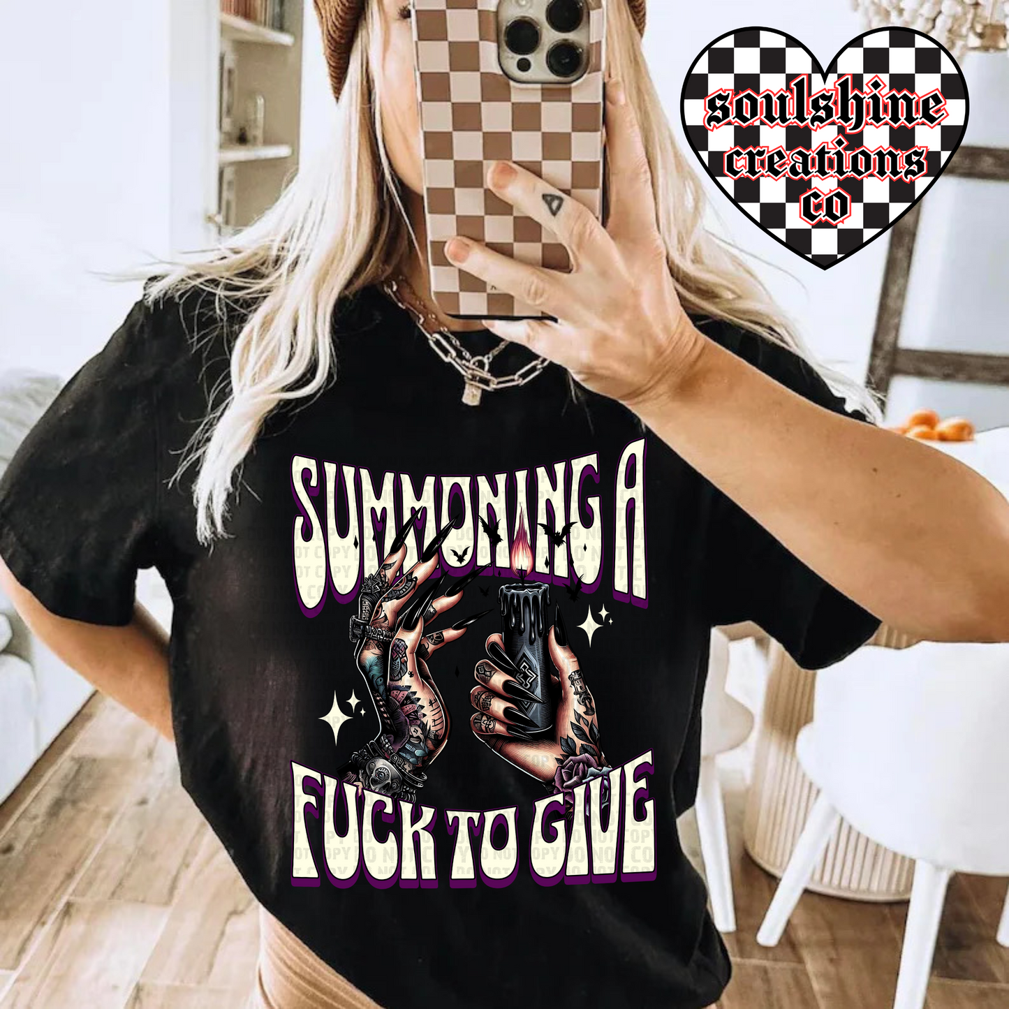 Summoning a Fuck to Give Tee or Sweater