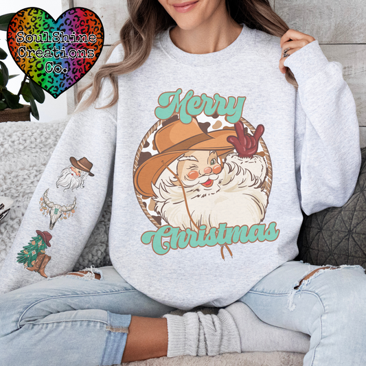 Country Merry Christmas Sweater