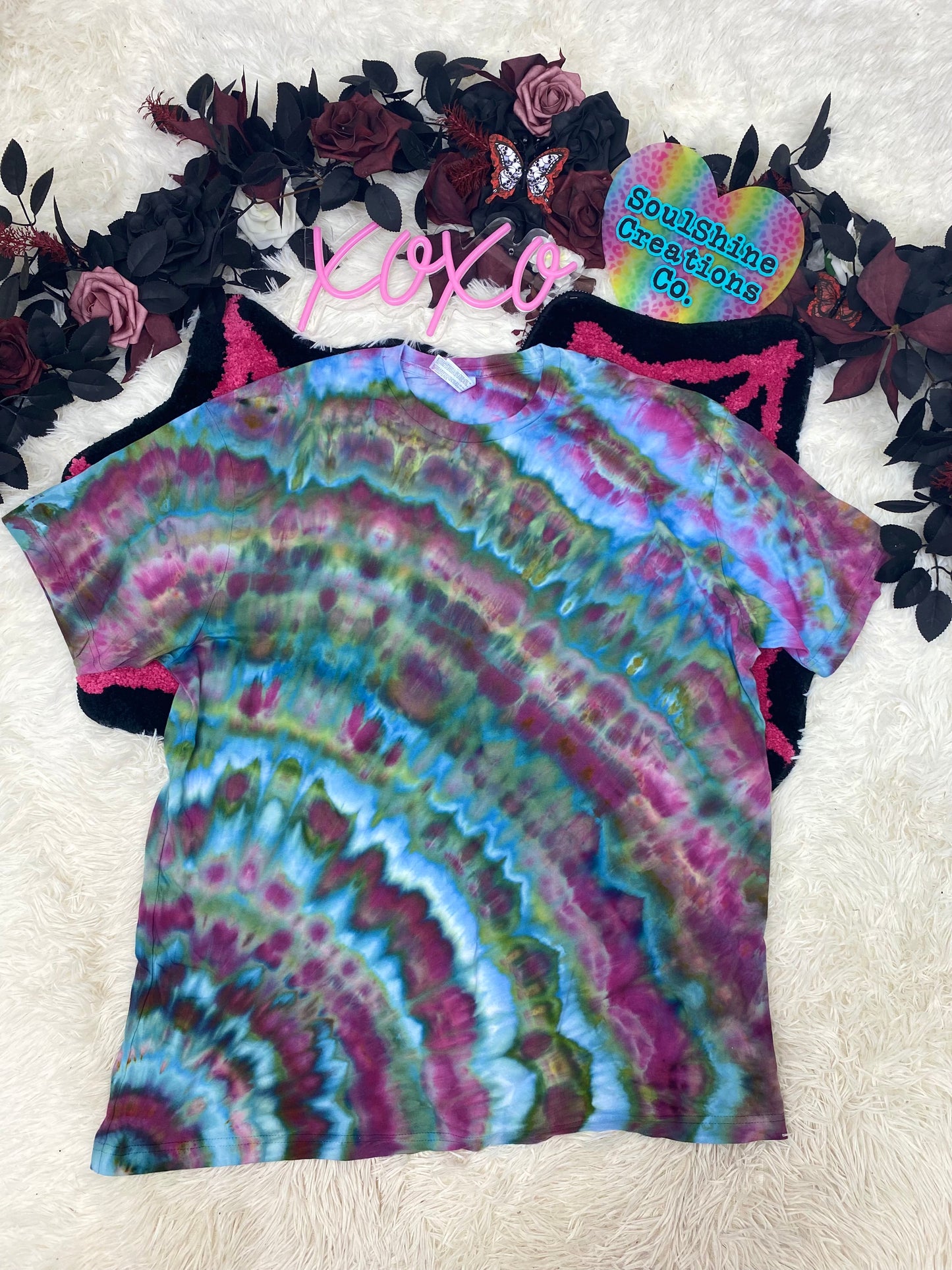 Jewel Geode Ripple Ice Tie Dye Shirt