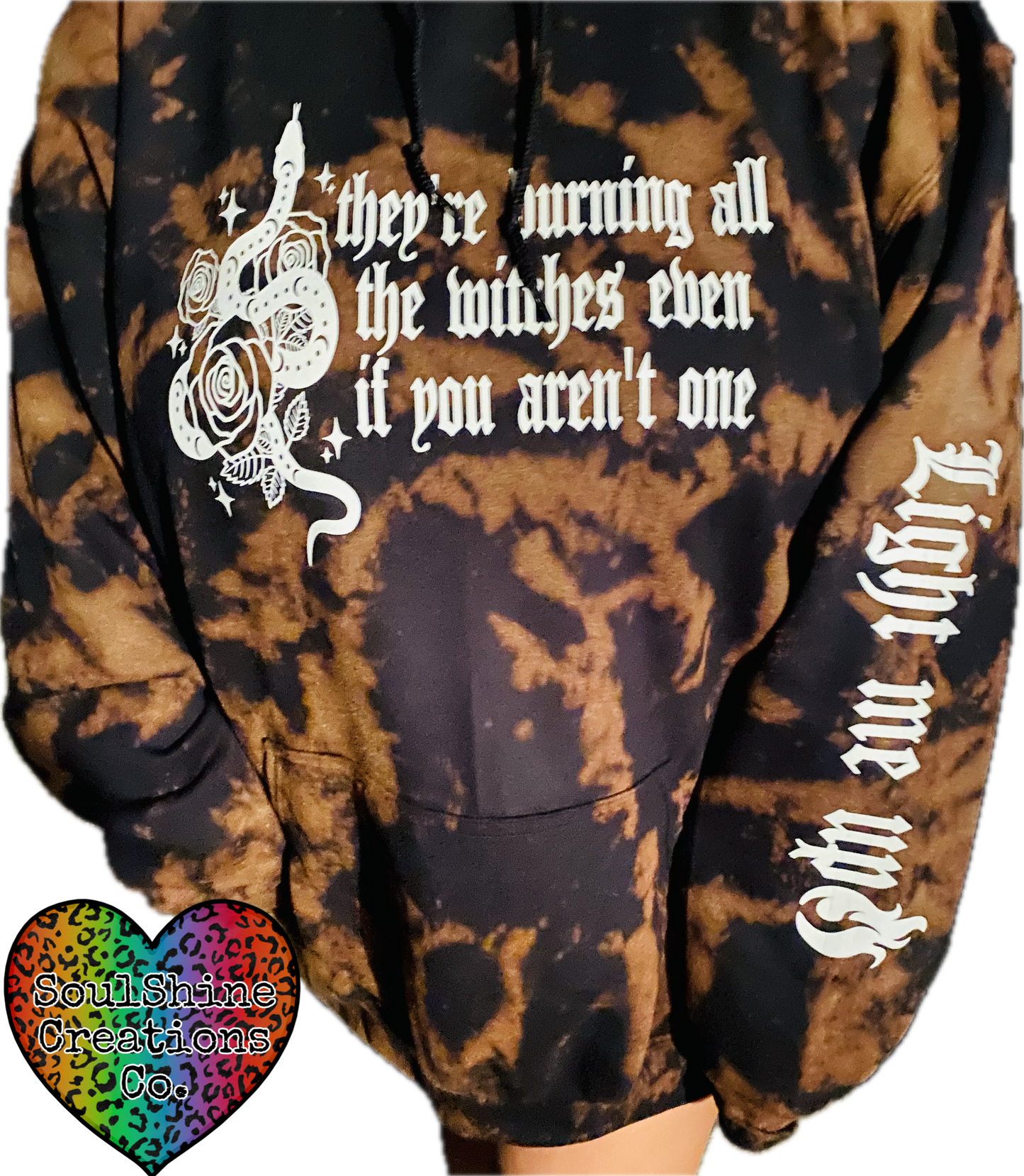 They’re Burning all the Witches Bleached Sweater Joggers