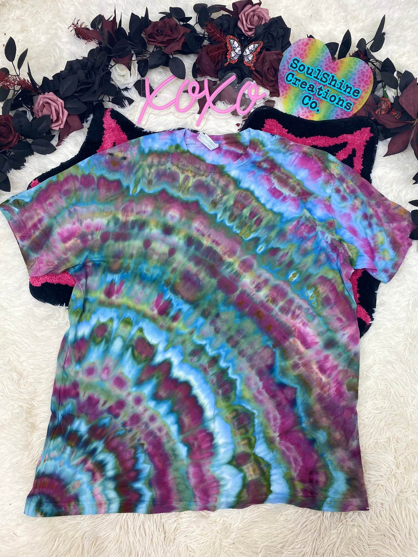 Jewel Geode Ripple Ice Tie Dye Shirt