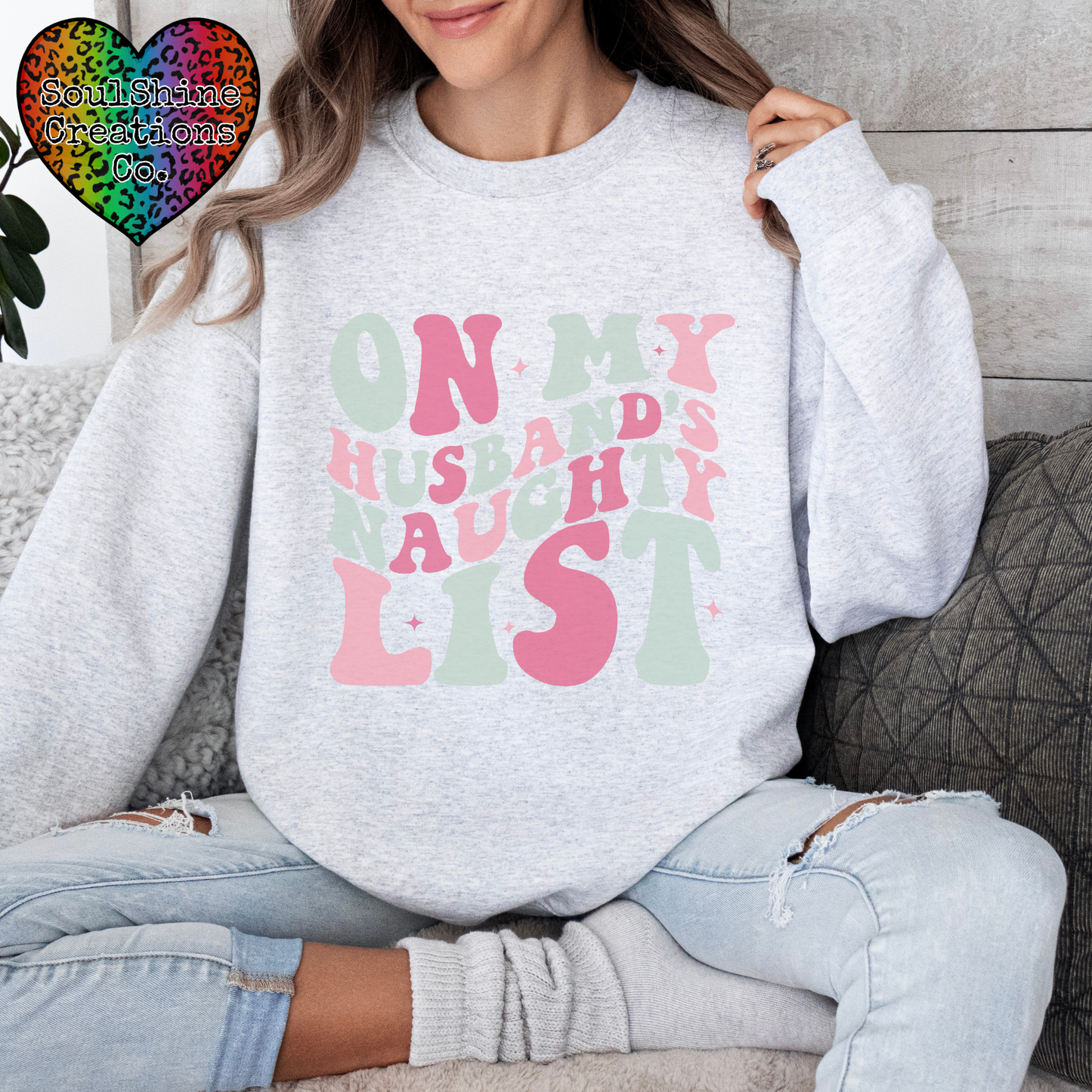 On my Husband’s Naughty list Sweater