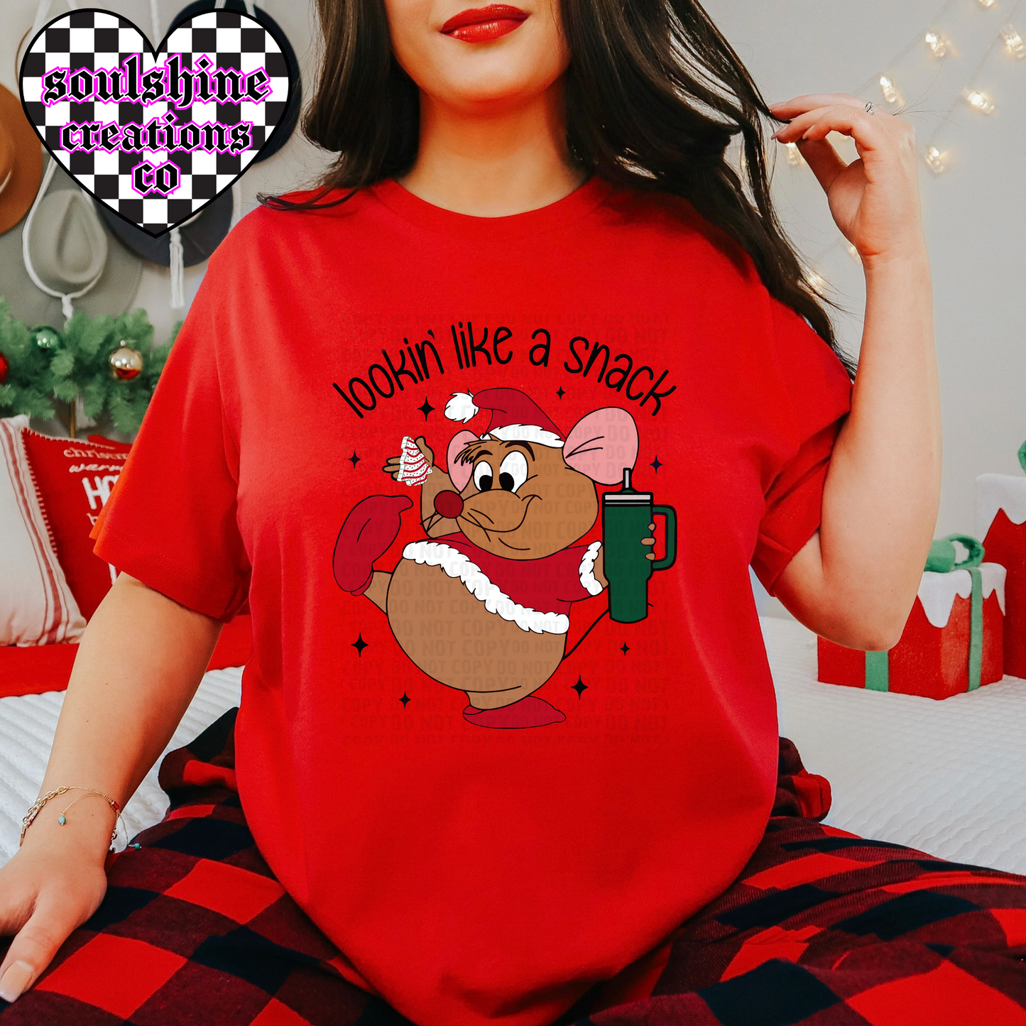 lookin like a snack gus christmas tee or sweater