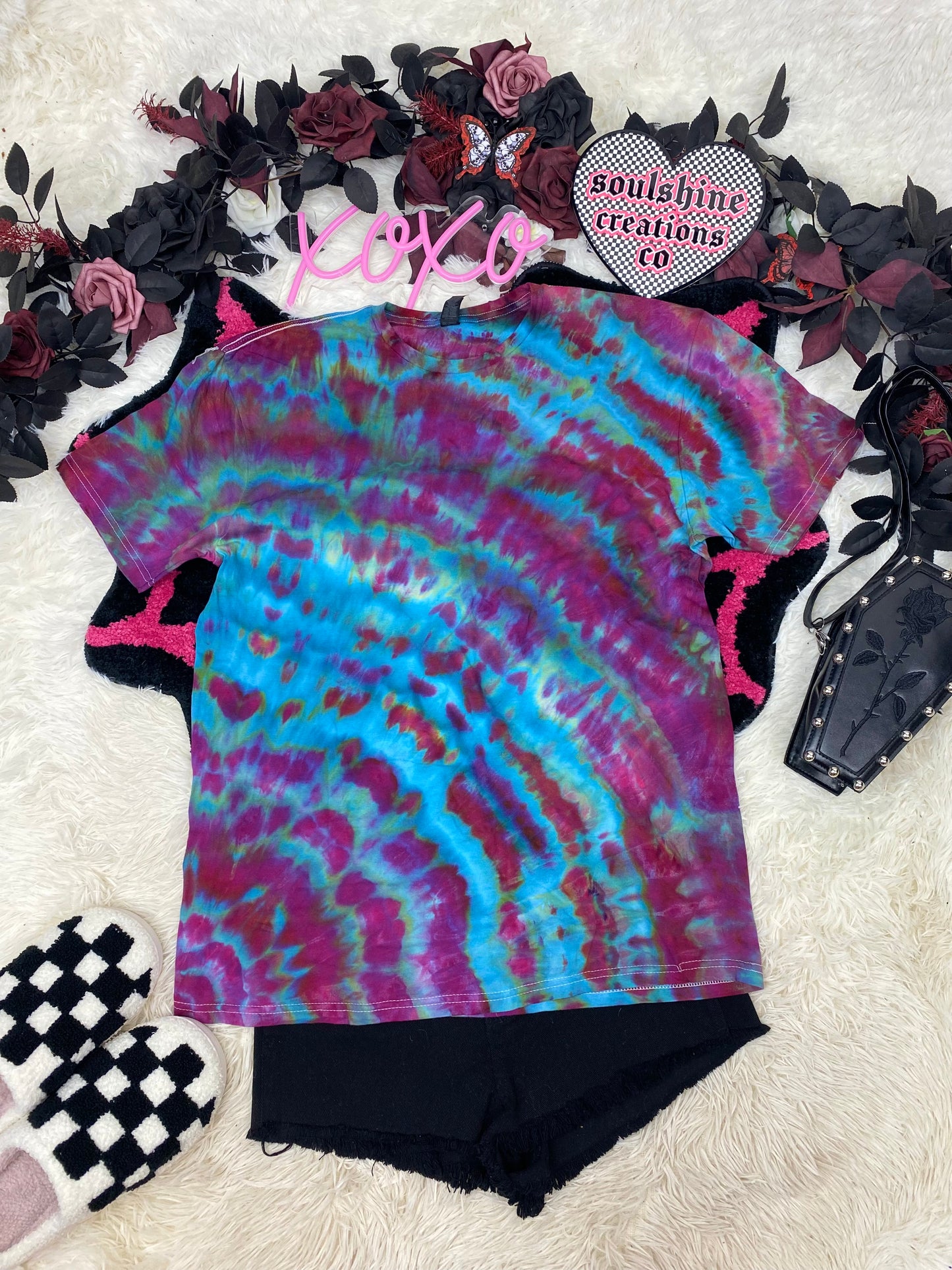 Aurora Geode Ripple Ice Tie Dye Shirt