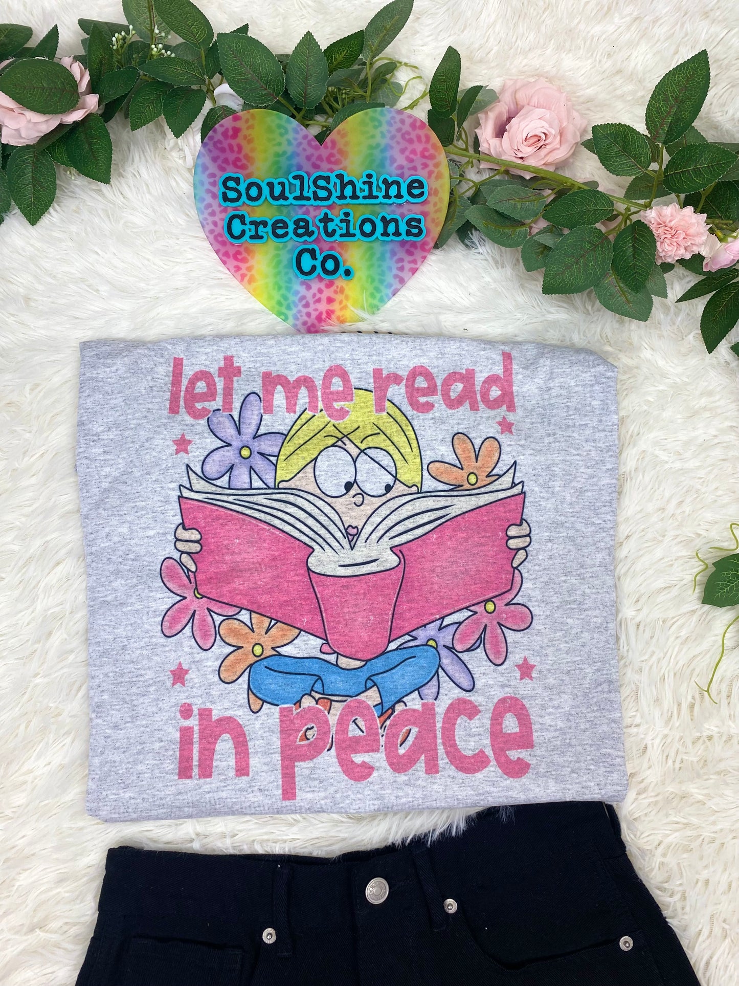 Let me Read in Peace Y2K Bookish Shirt or Sweater