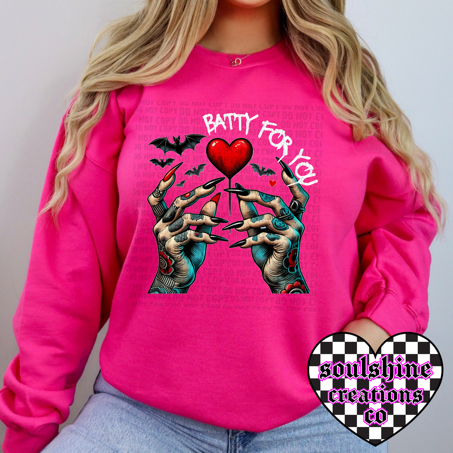 batty for you valentines tee or sweater