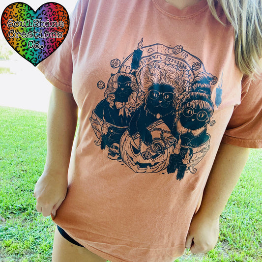 Cat Witches Comfort Colors Shirt