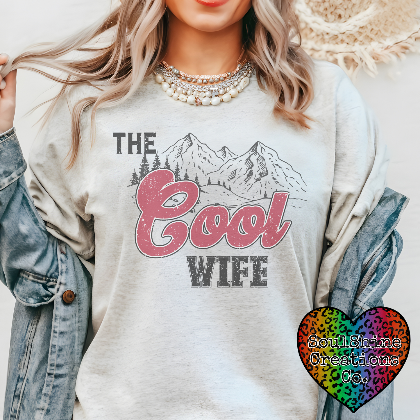 The Cool Wife Funny Wife Graphic Tee Shirt