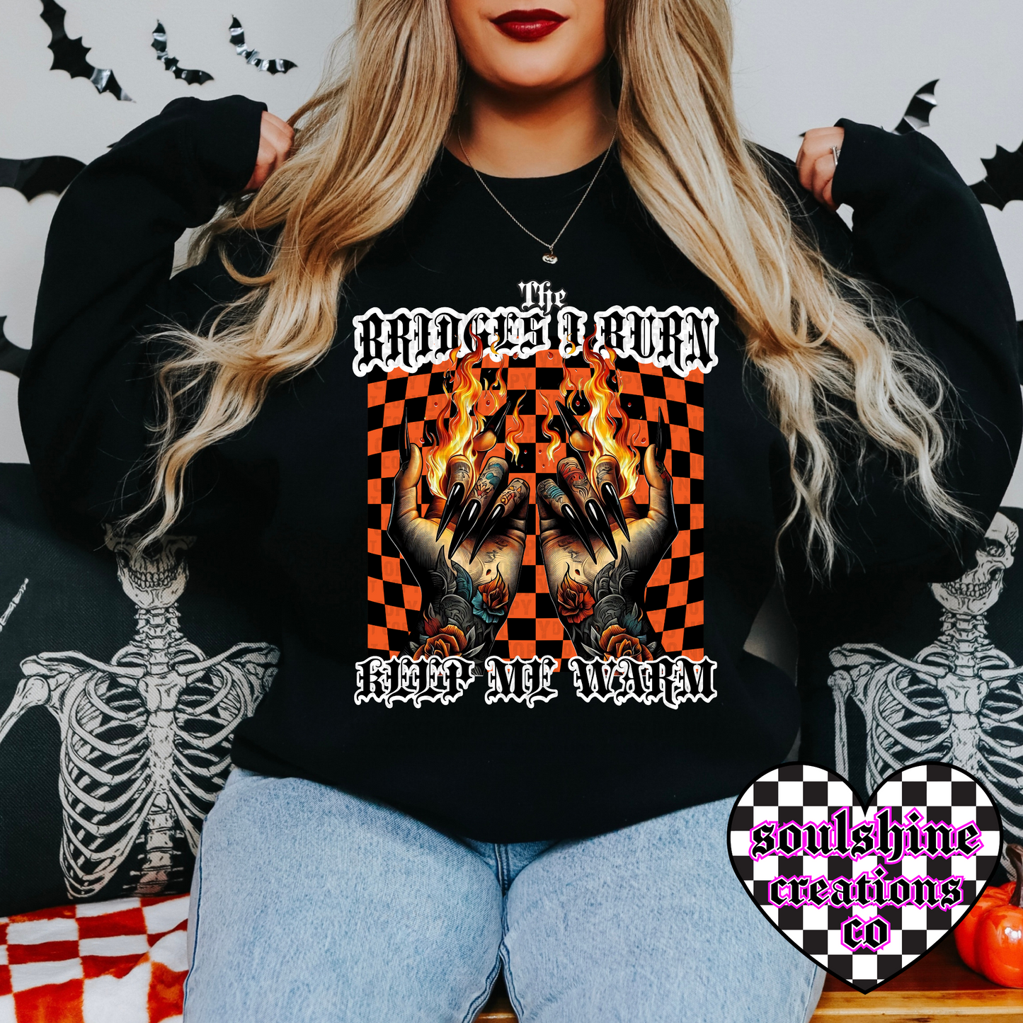 the bridges i burn keep me warm tee or sweater