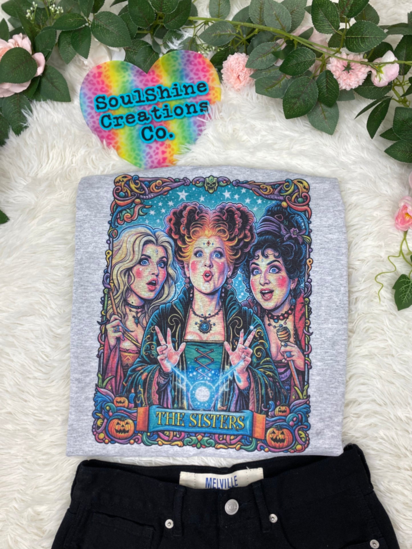 The Sisters Tarot Graphic Halloween Tee Shirt