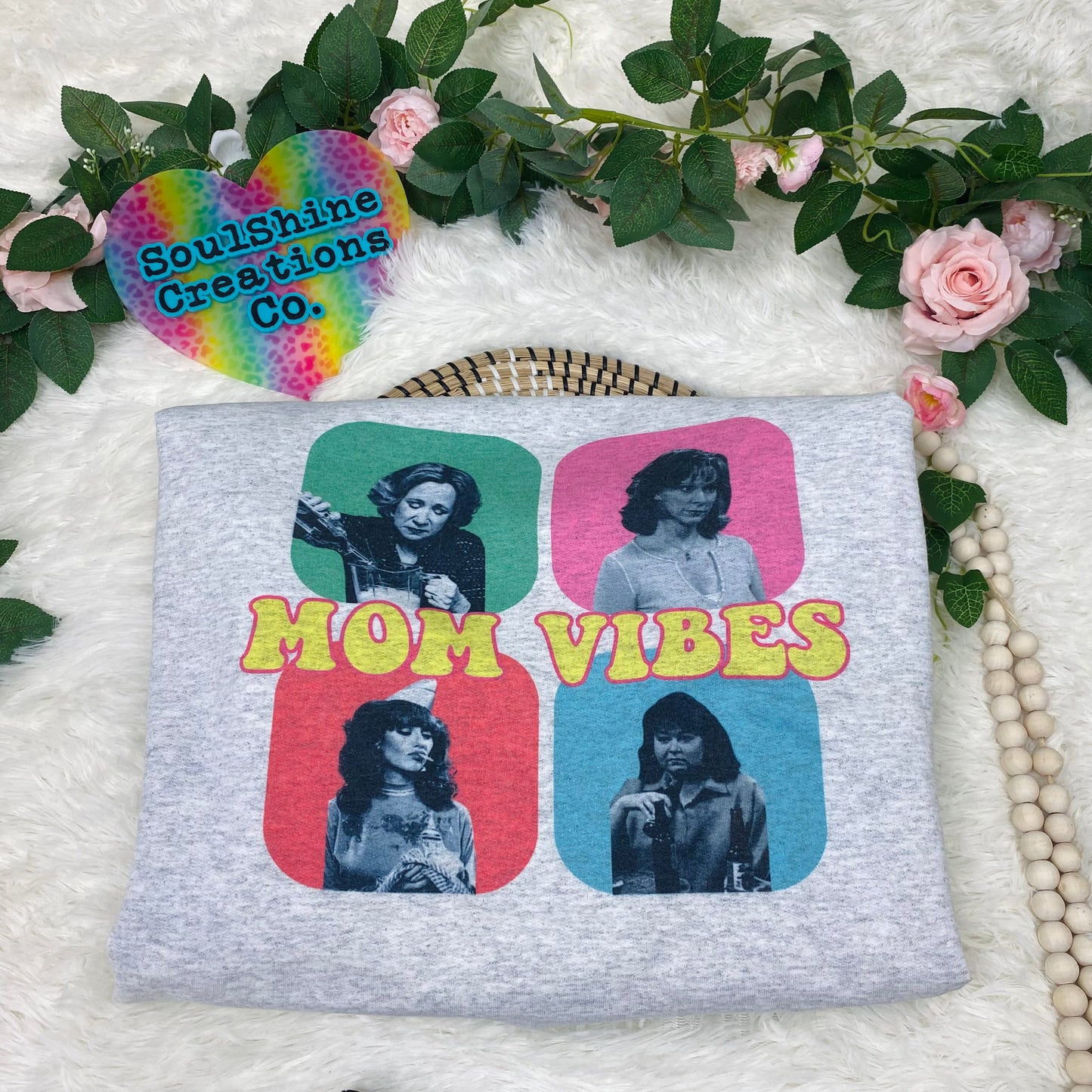 Retro Mom Vibes Tee Shirt