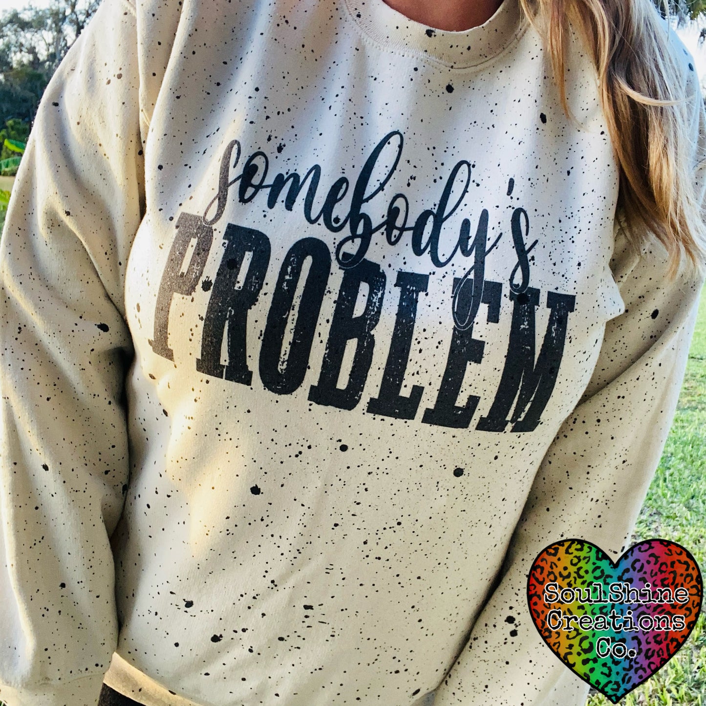 Somebody’s Problem Splatter Sweater