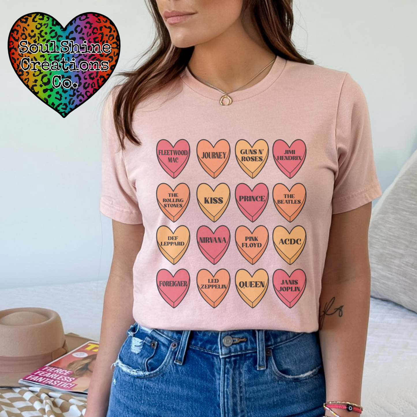 Bands Candy Hearts Shirt