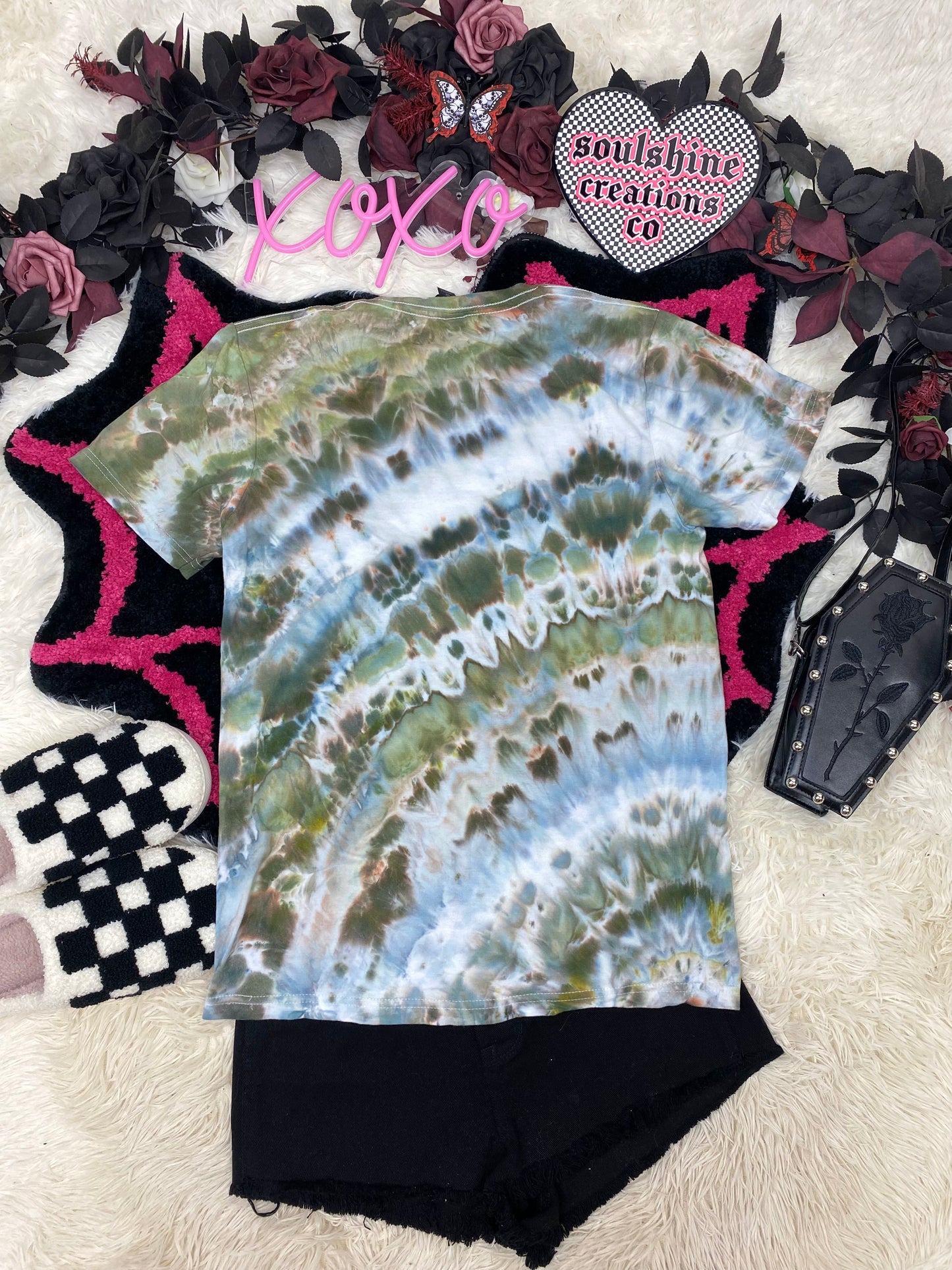 Druzy Agate Geode Ripple Ice Tie Dye Shirt