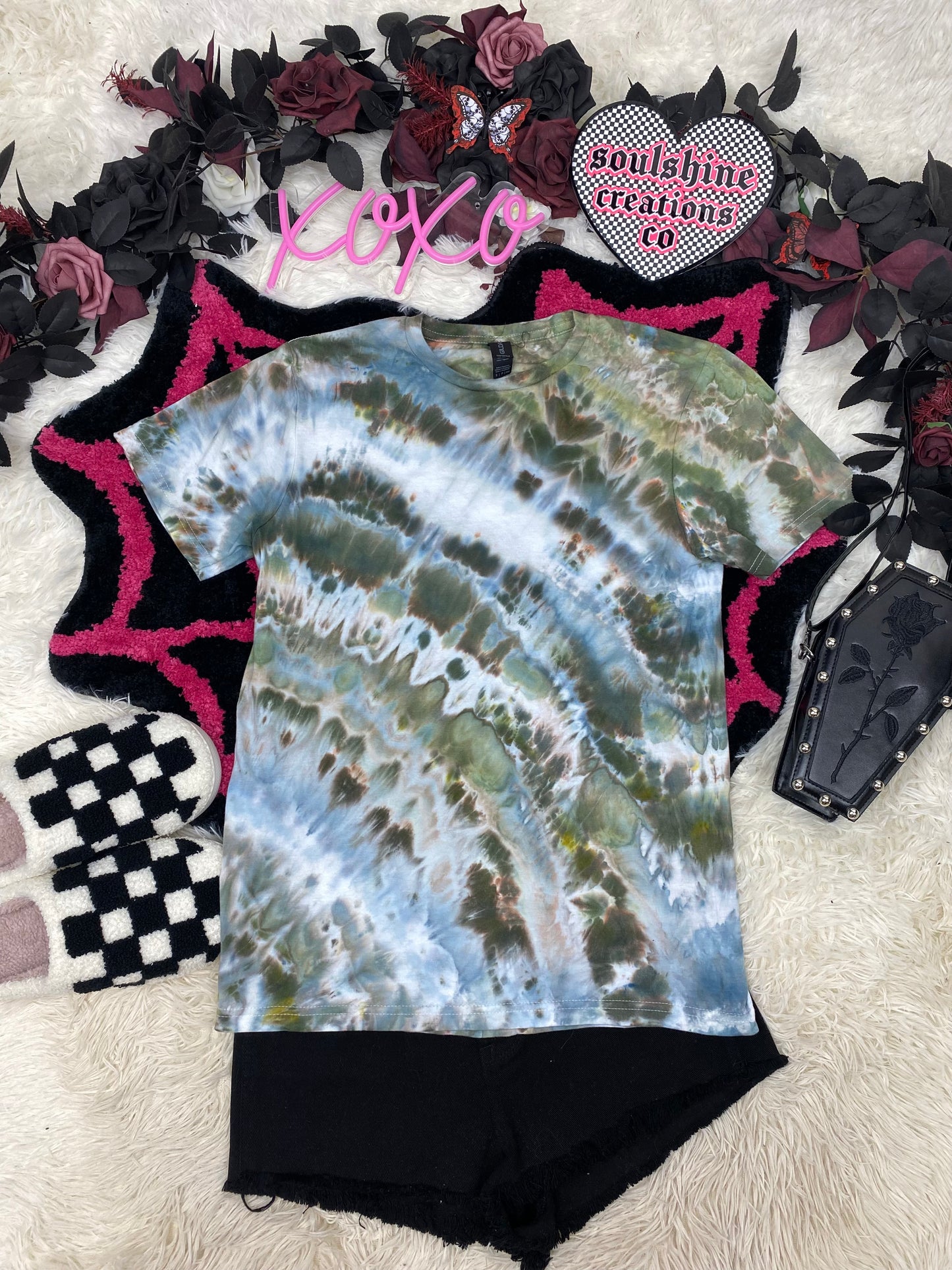 Druzy Agate Geode Ripple Ice Tie Dye Shirt