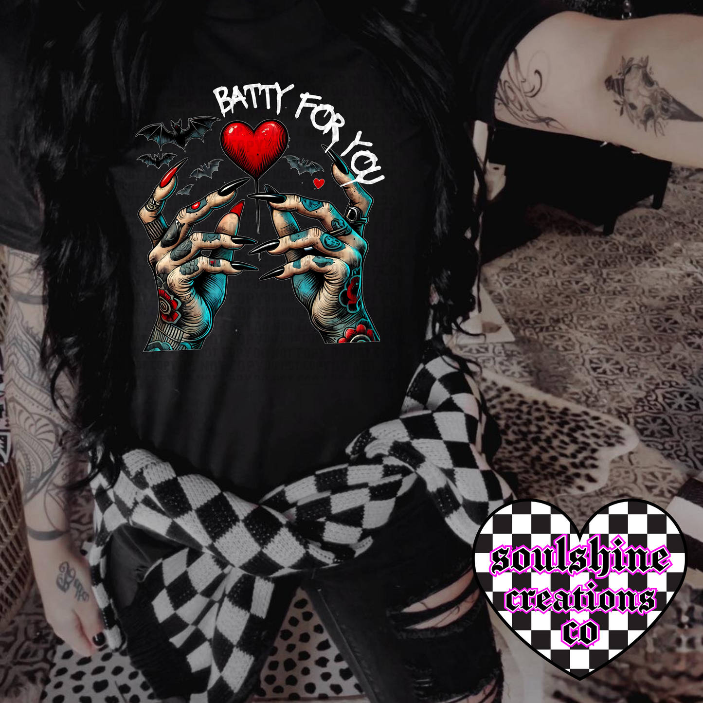 batty for you valentines tee or sweater