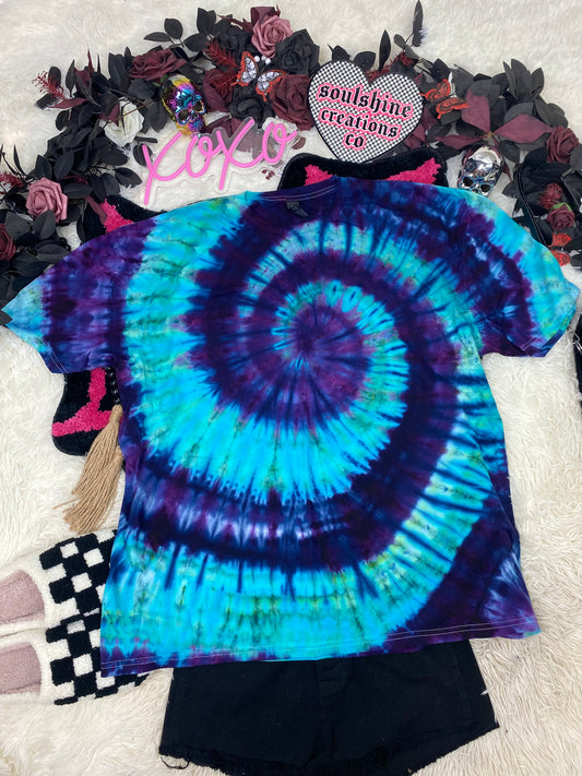 jaded sky spiral ice tie dye shirt