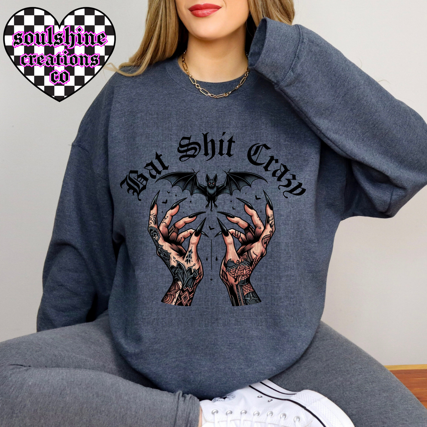 bat shit crazy tee or sweater