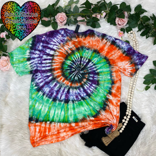 Halloween Spiral Ice Tie Dye Shirt