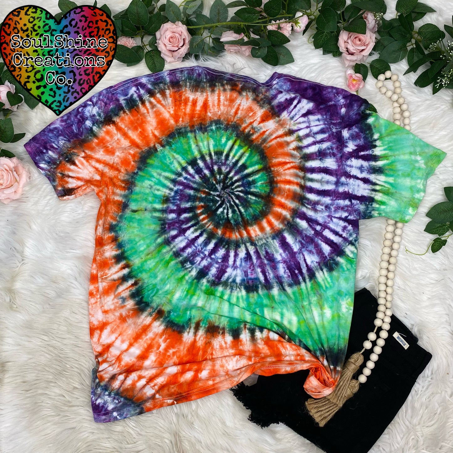 Halloween Spiral Ice Tie Dye Shirt