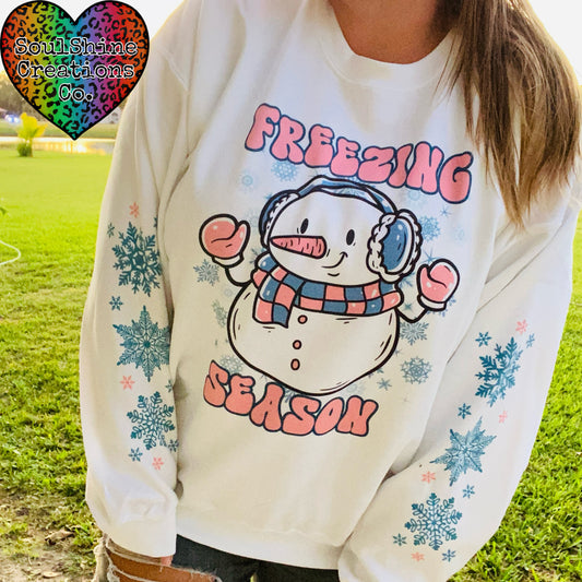 Freezing Season Snowman Sweater