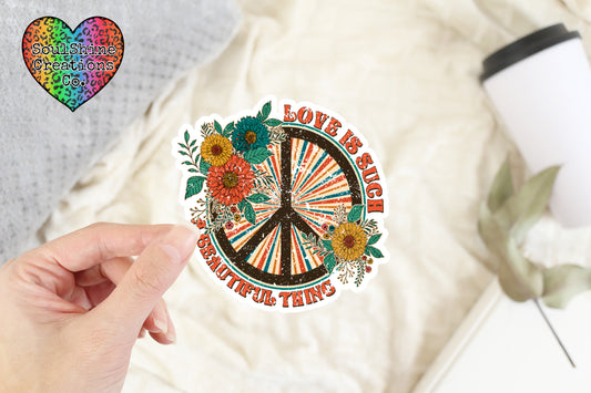 Love is such a Beautiful thing Retro Sticker