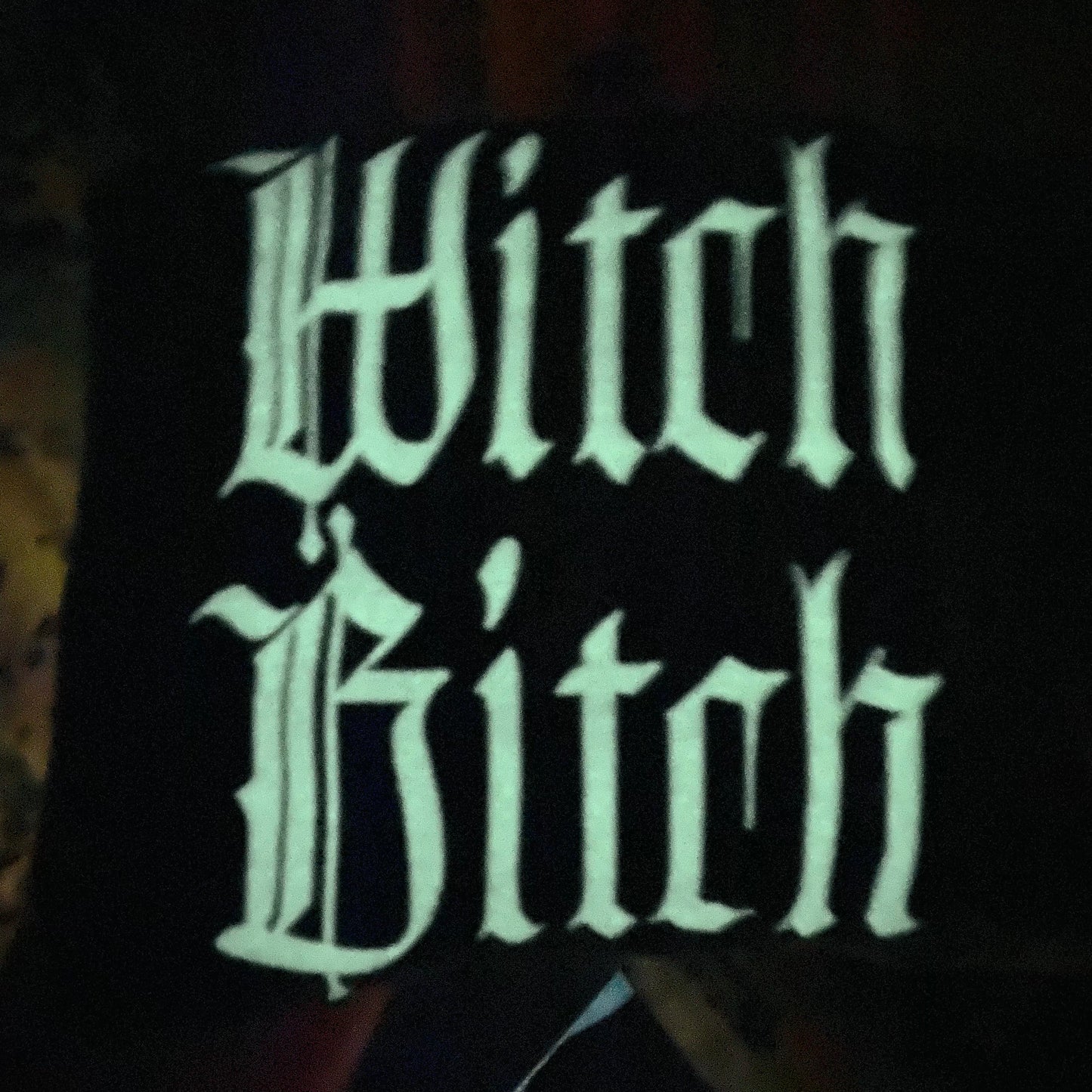 Witch Bitch Glow in the Dark Bleached Sweater