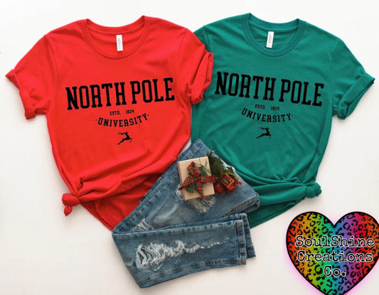 North Pole University Shirt