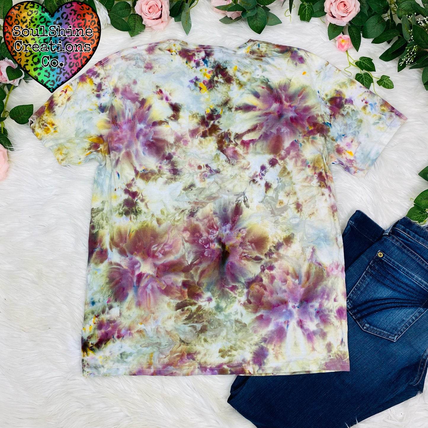 Mystic Bloom Ice Tie Dye Shirt Size Large