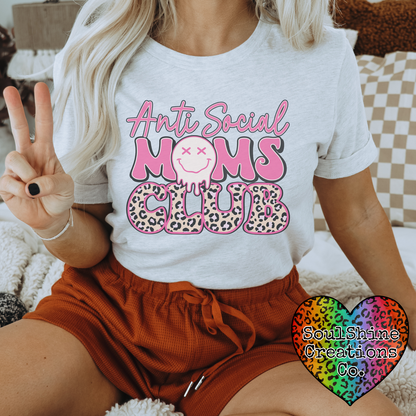 Anti Social Moms Club Tee Shirt