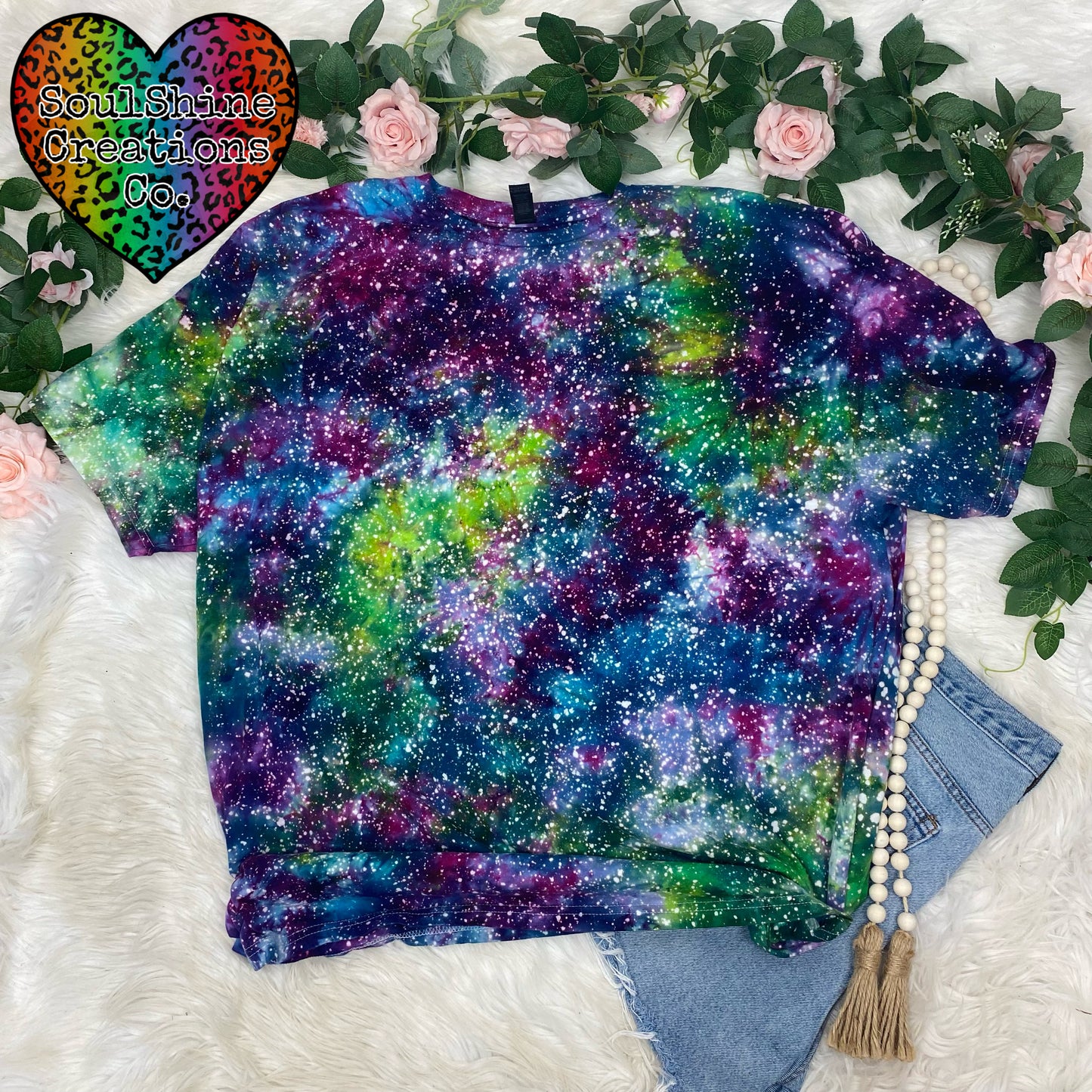 Star Series Aurora Galaxy Ice Tie Dye Shirt