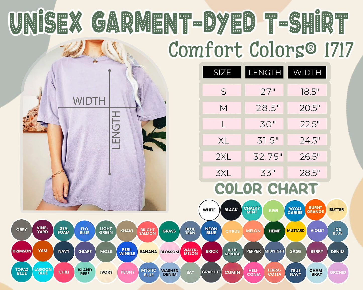 Mama Checkered Comfort Colors Tee Shirt