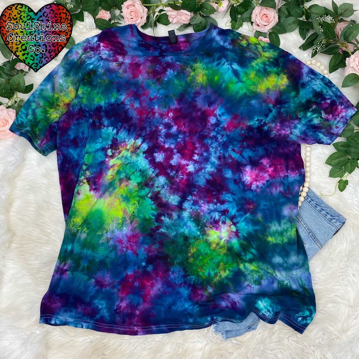 Aurora Galaxy Ice Tie Dye Shirt