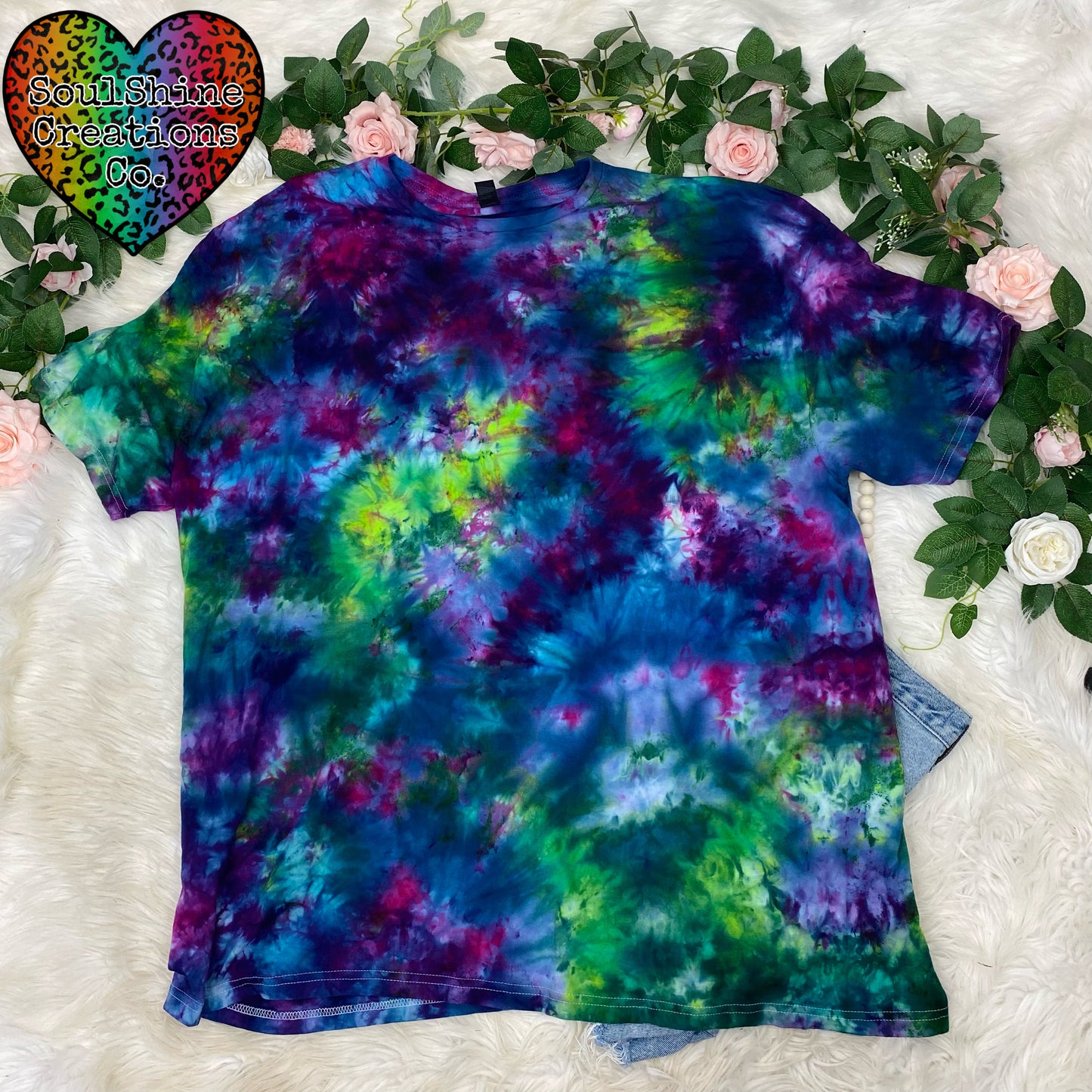 Aurora Galaxy Ice Tie Dye Shirt