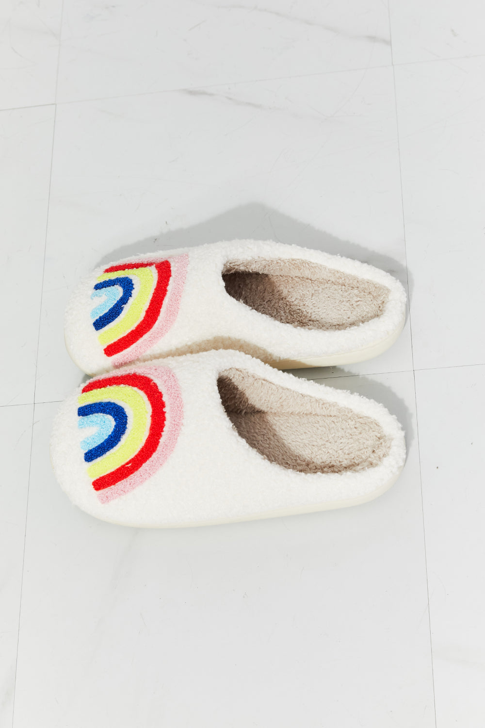 Rainbow Plush Slippers