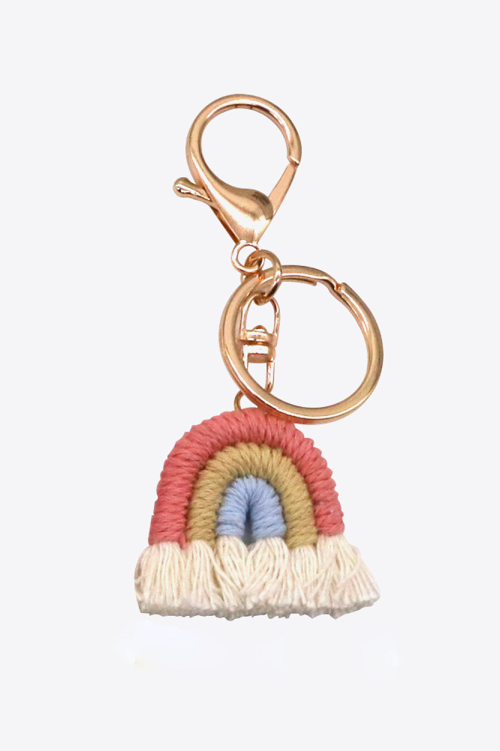 Boho Rainbow Fringe Keychain