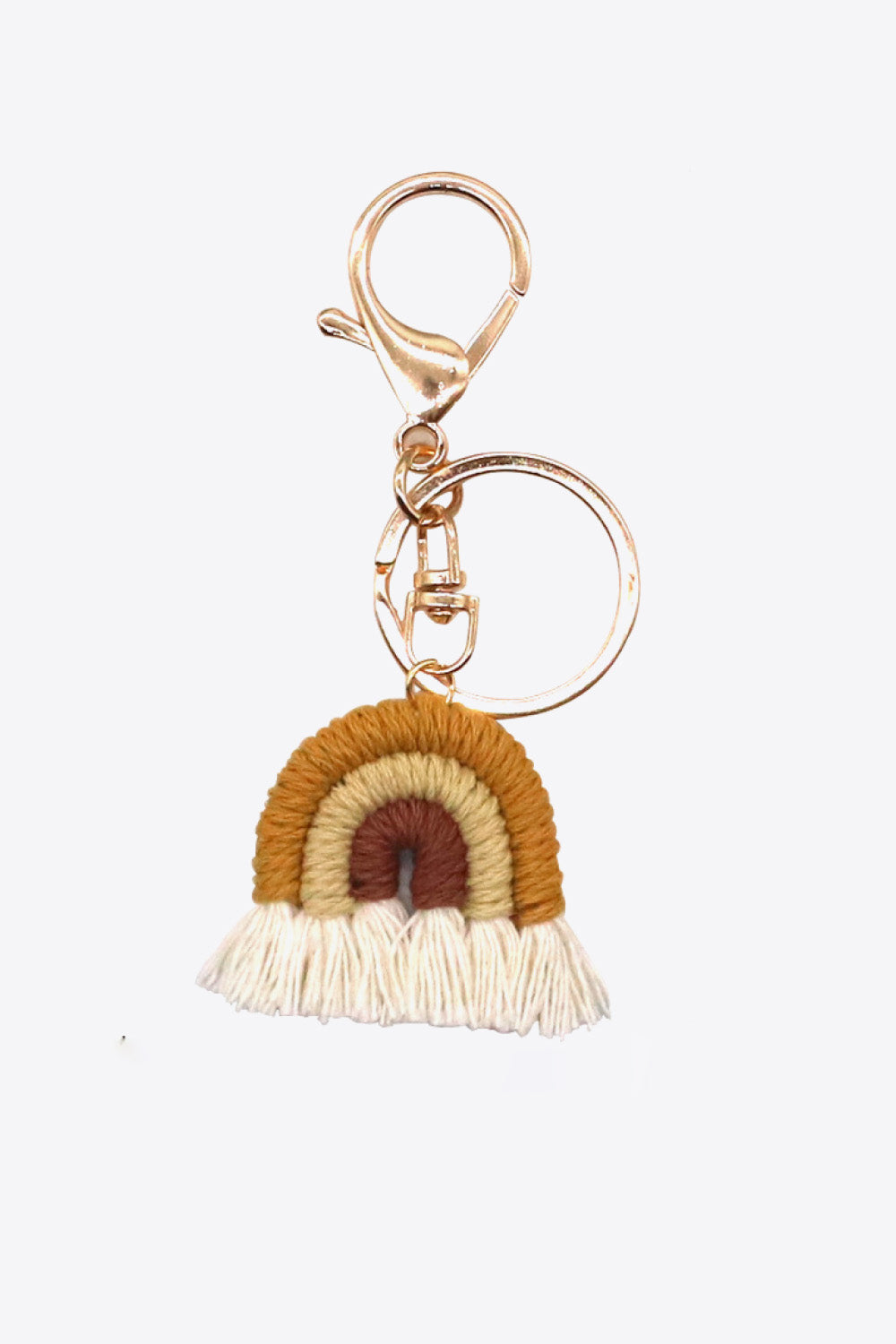 Boho Rainbow Fringe Keychain