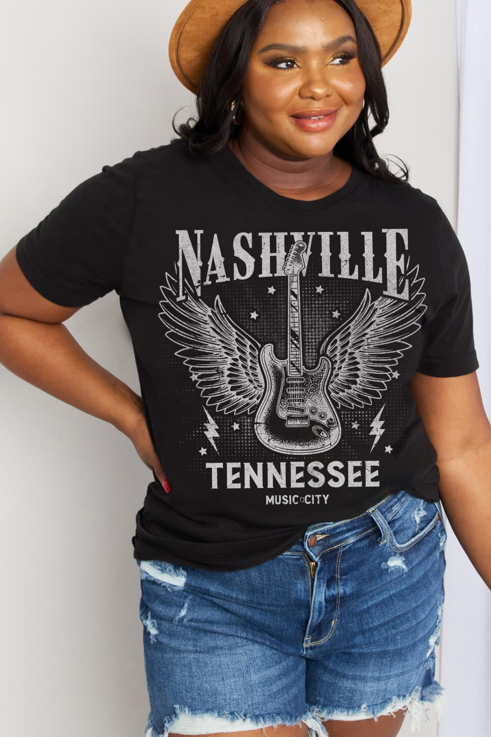 NASHVILLE TENNESSEE MUSIC CITY Graphic Cotton Tee