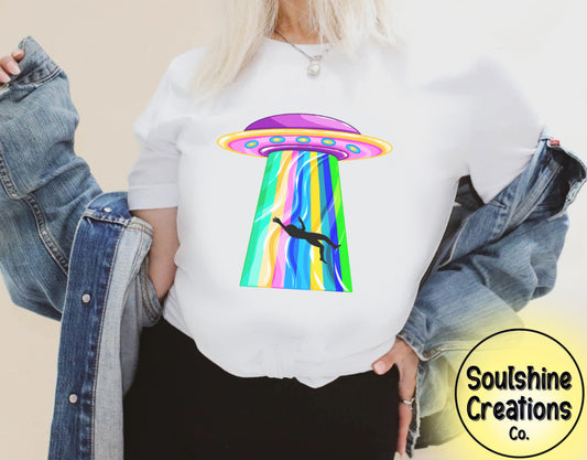 Alien UFO Abduction Shirt