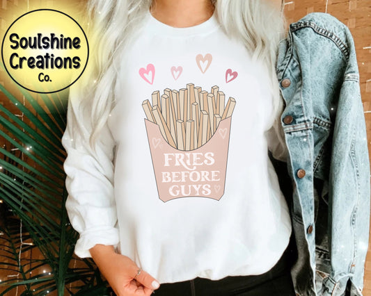 Fries Before Guys Sweater