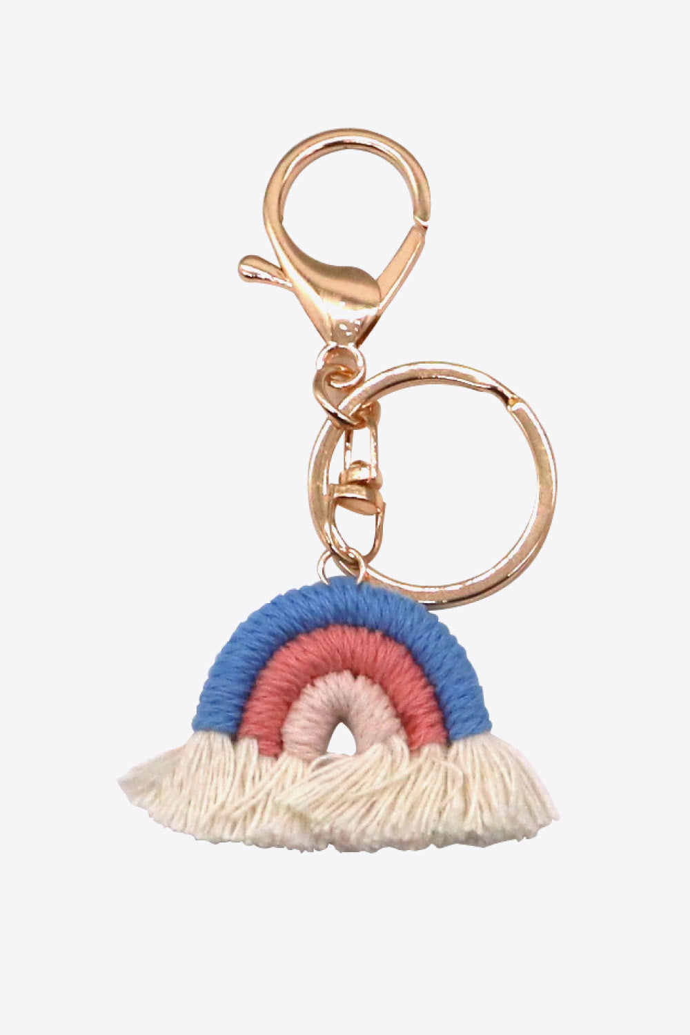 Boho Rainbow Fringe Keychain