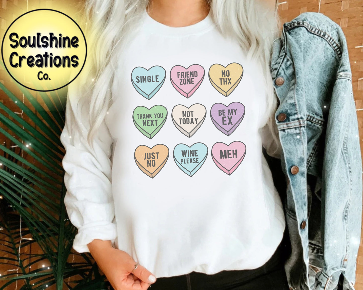 Single Candy Hearts Sweater