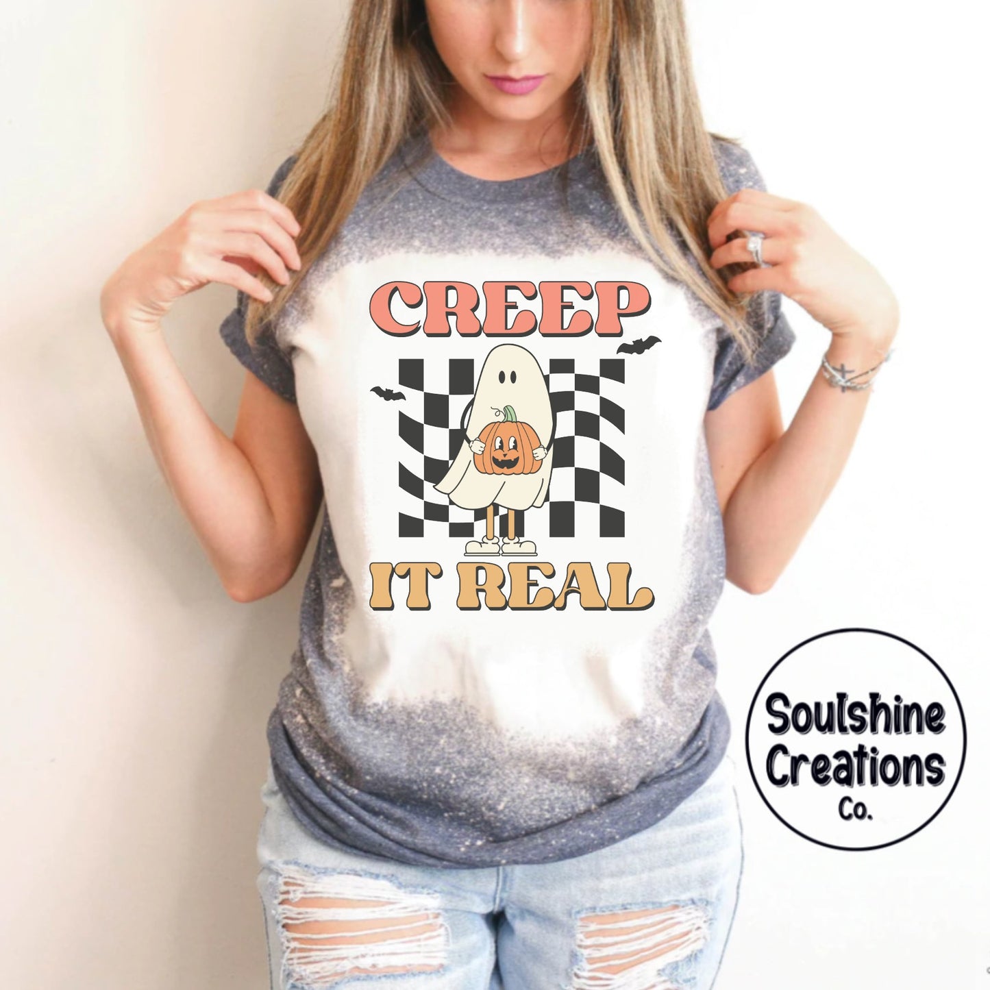 Creep it Real Bleached Shirt